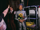 André De Shields gets ready for his entrance.