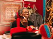 Hadestown Tony nominee André De Shields prepares for his performance as Hermes.