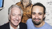 Hamilton - backstage - wide - 11/15 - Alan Rickman and Lin-Manuel Miranda