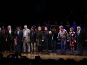 Elton John joins hands with The Lion King's epic creative team, including Tony-winning director Julie Taymor, scribes Roger Allers and Irene Mecchi, lyricist Tim Rice and more.(Photo: Walter McBride)