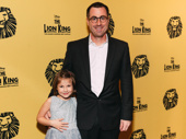 Broadway.com’s Matt Kupchin and his daughter Skye before the big performance.